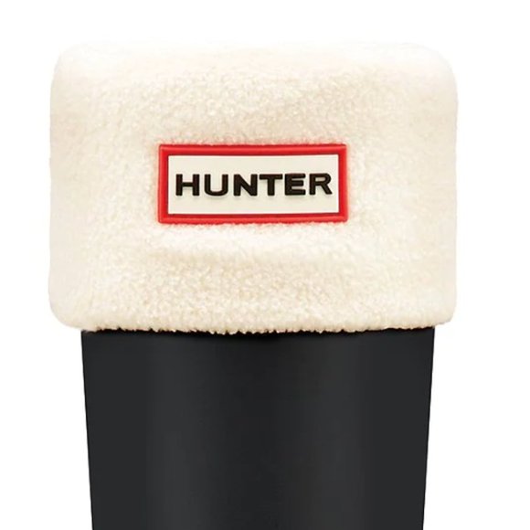 Hunter Original Tall Boot, Glossy Black with Socks - Picture 3 of 4